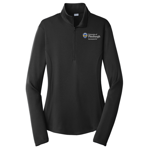 Sport-Tek Ladies PosiCharge Competitor Quarter Zip Pullover -- Black