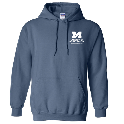 Mens/Unisex Gildan Heavy Blend Hooded Sweatshirt -- Indigo Blue