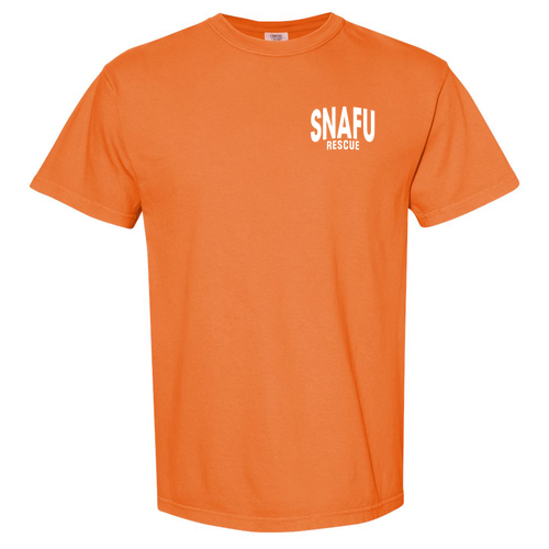 Left Chest Comfort Colors Unisex Garment-Dyed Heavyweight T-Shirt -- Burnt Orange