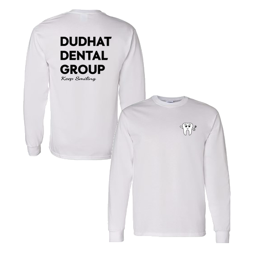 Gildan Heavy Cotton Longsleeve Basic T-Shirt -- White