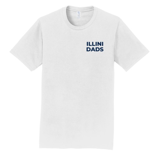 Illini Dads Short Sleeve Tee -- White