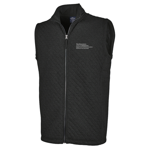 Charles River Men's Franconia Quilted Vest -- Charcoal Heather