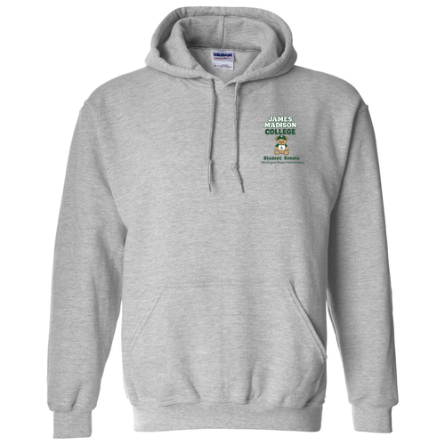 Gildan Heavy Blend Hooded Sweatshirt Left Chest and Back
