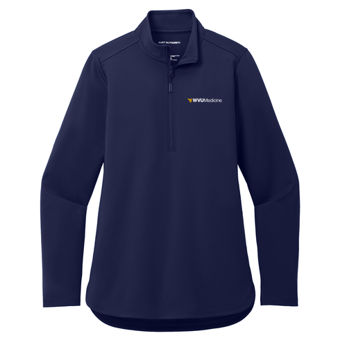 Port Authority Ladies C-Free Double Knit 1/4-Zip -- True Navy