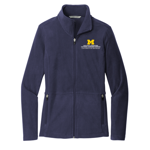 Ladies Port Authority Accord Microfleece Jacket -- Navy, $40