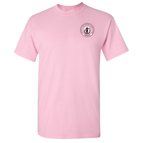 WLSA Screen Printed Basic Cotton T-Shirt -- Light Pink