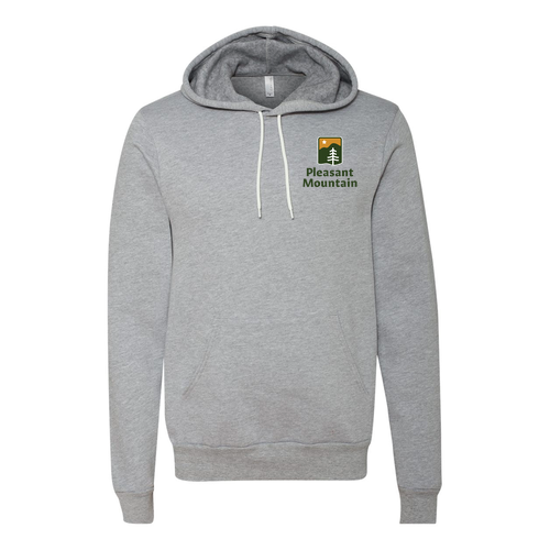 Pleasant Mountain Logo 2 Full color -- Pullover Hooded Sweatshirt Athletic Heather