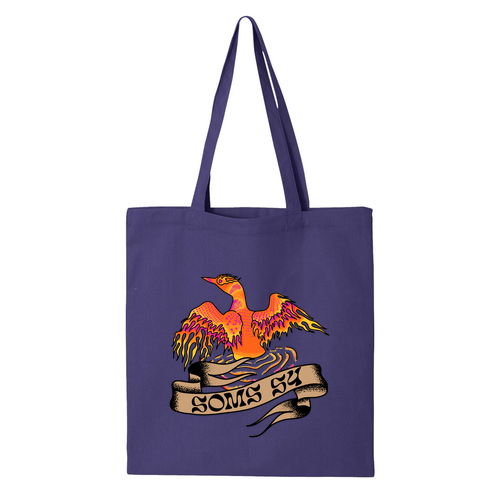 Liberty Bags Cotton Canvas Tote -- Purple