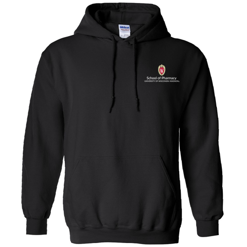 Gildan Heavy Blend Hooded Sweatshirt -- Black (Embroidery)