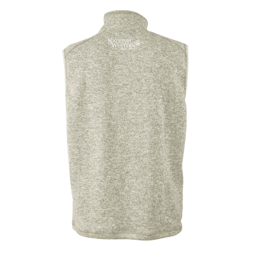 Charles River Mens Pacific Heathered Vest -- Oatmeal Heather