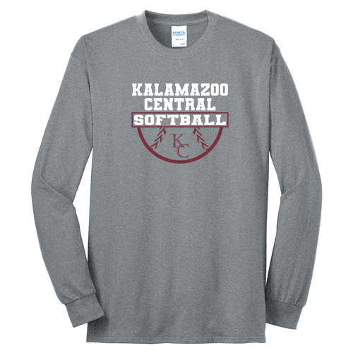 Port and Company Long Sleeve 50/50 T Shirt -- Athletic Heather