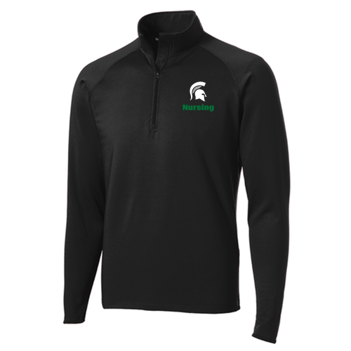 Sport Tek Sport Wick Stretch Half Zip Pullover -- Black