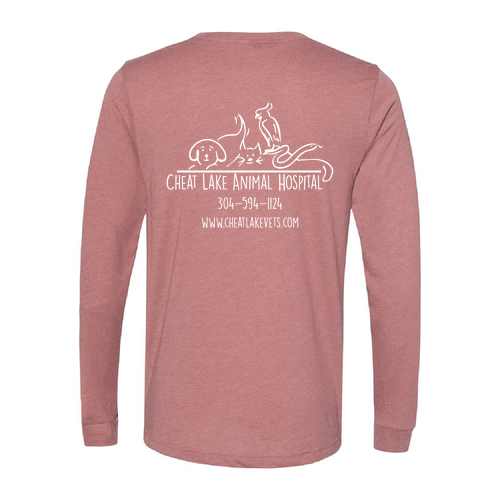 Bella+Canvas Unisex Heather Cvc Long Sleeve Tee- Heathers -- Heather Mauve