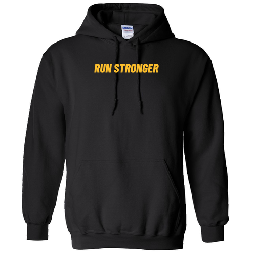 Run Stronger -Heavy Blend Hooded Sweatshirt -- Black