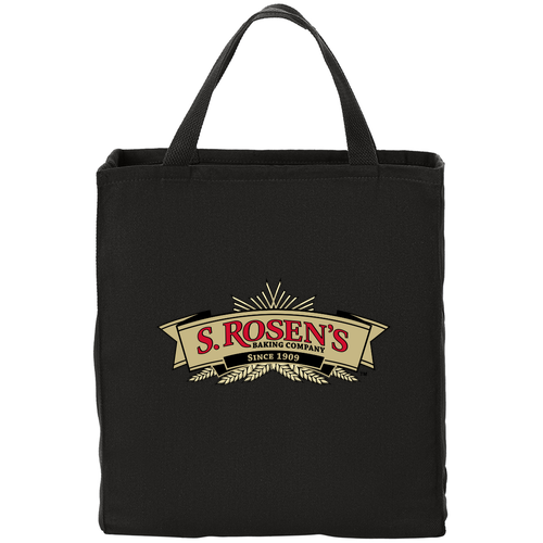 Port Authority Ideal Twill Grocery Tote -- Black