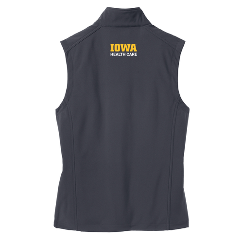 Port Authority Core Soft Shell Vest -- Black Charcoal Heather