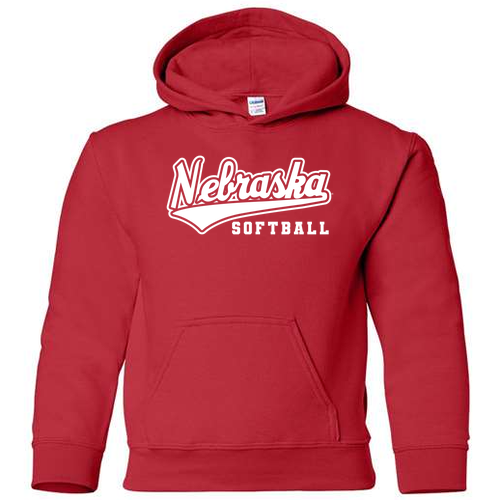 Gildan Heavy Blend Youth Hooded Sweatshirt -- Red