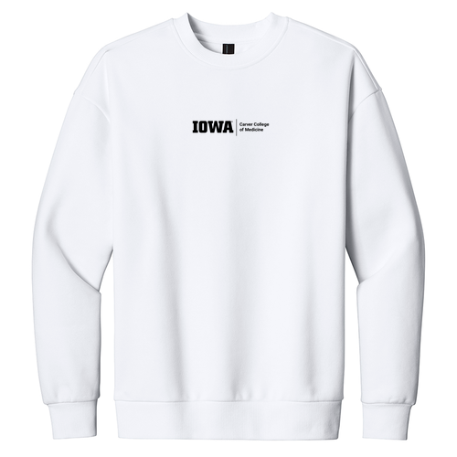 Embroidered CCOM District V.I.T. Heavyweight Fleece Crew -- White