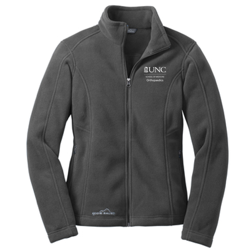 Eddie Bauer Ladies Full Zip Fleece Jacket -- Grey Steel