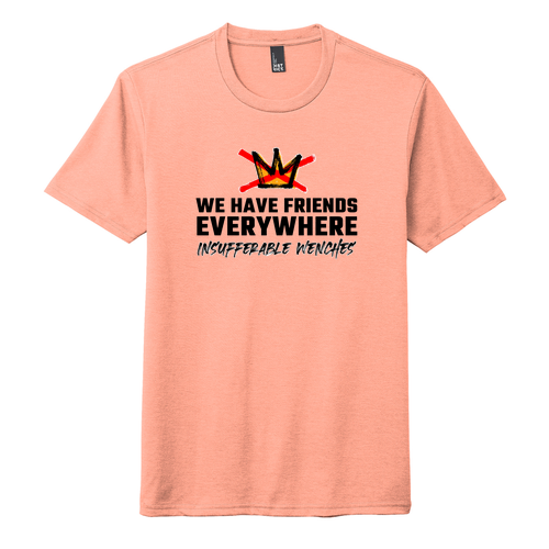 District Made Mens Perfect Tri Crew Tee -- Heathered Dusty Peach