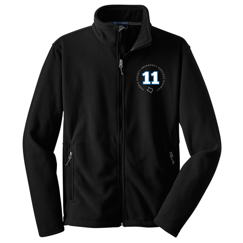 Embroidered Port Authority Value Fleece Jacket -- Black