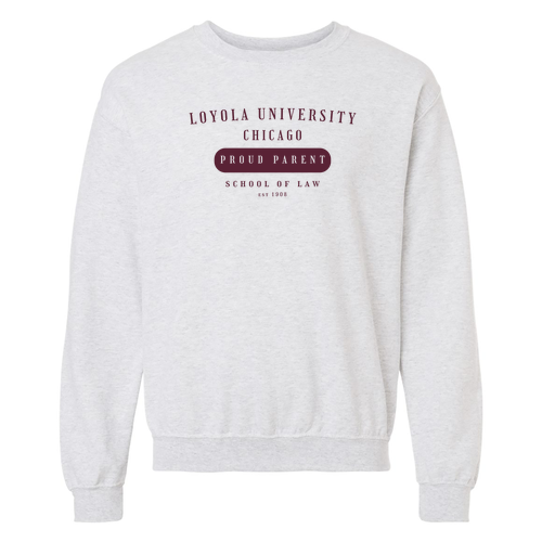 Class of '26 Proud Parents Crewneck Sweatshirt -- Ash
