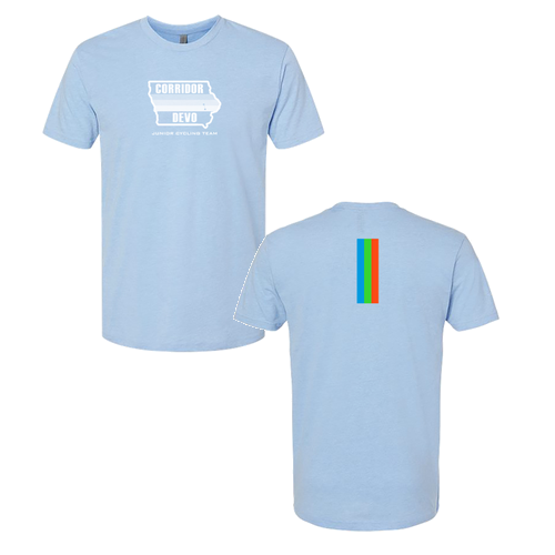 Next Level Mens CVC Crew -- Heather Columbia Blue