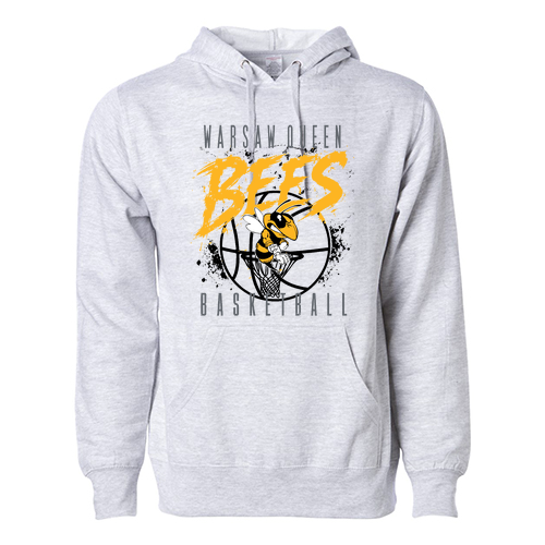 Queen Bees Independent Trading Midweight Hooded Sweatshirt -- Grey Heather