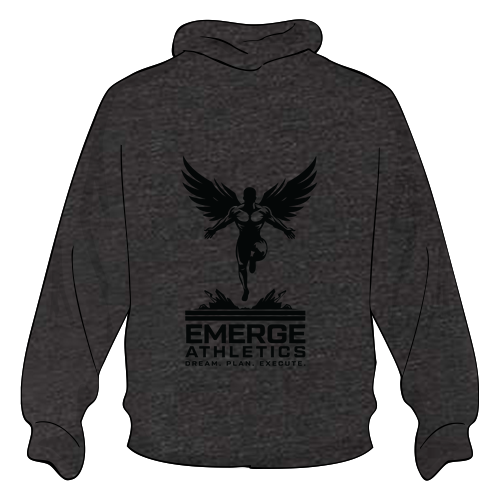 Jerzees 8 oz 50/50 Nublend Adult Hooded Sweatshirt -- Black Heather