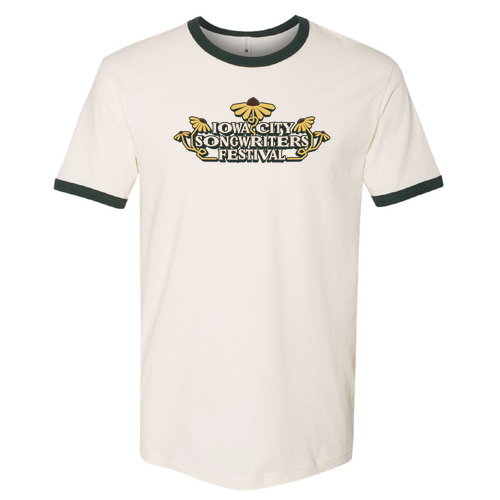 STAFF Next Level Unisex Fine Jersey Ringer Tee -- Natural / Forest
