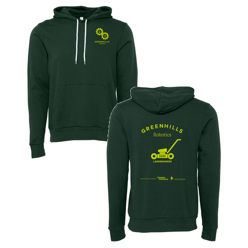Mens/Unisex Bella Canvas Soft Sponge Fleece Hoodie -- Forest