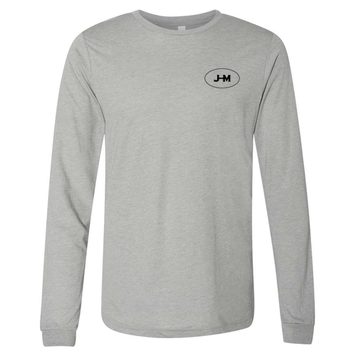 Bella+Canvas Unisex Triblend Long Sleeve Tee -- Grey TriBlend