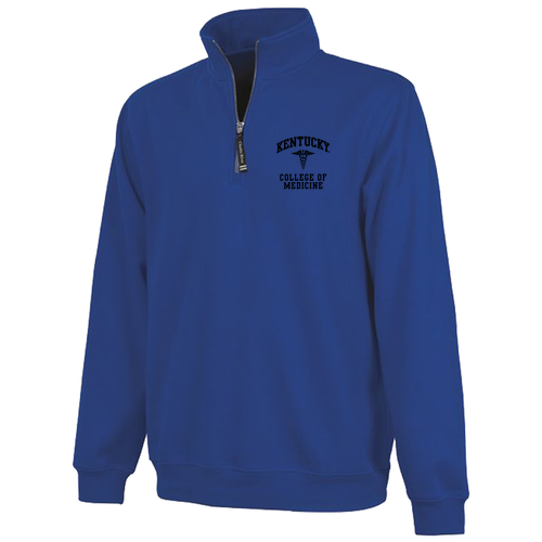 Charles River Crosswind Quarter Zip Sweatshirt -- Royal
