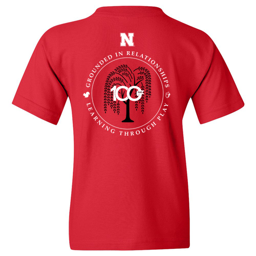 Youth Gildan Heavy Cotton Basic T-Shirt -- Red