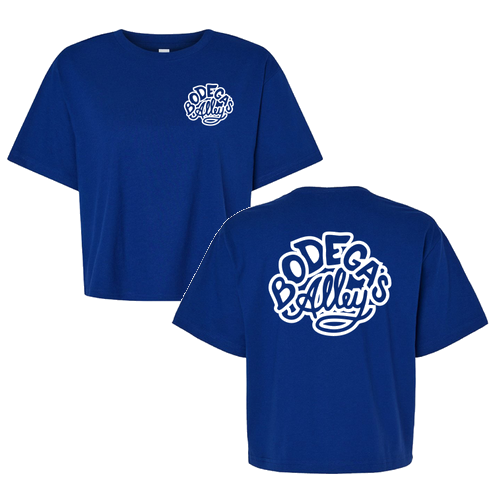 Bodega's Ladies Boxy Tee -- Lapis