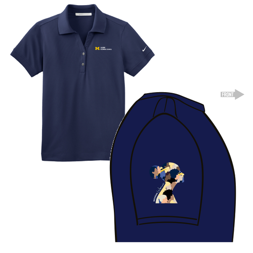 Ladies Nike Golf Dri-Fit Classic Polo -- Midnight Navy