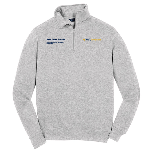 Sport Tek Quarter Zip Sweatshirt -- Athletic Heather