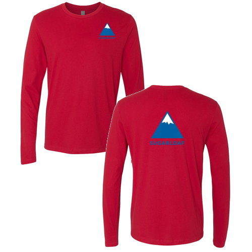 Sugarloaf Logo 2 Blue Ink -- Long Sleeve Red