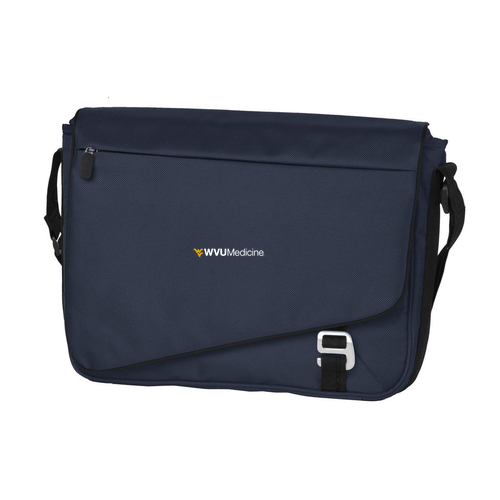 Port Authority Transit Messenger Bag -- Dark Steel Blue / Black