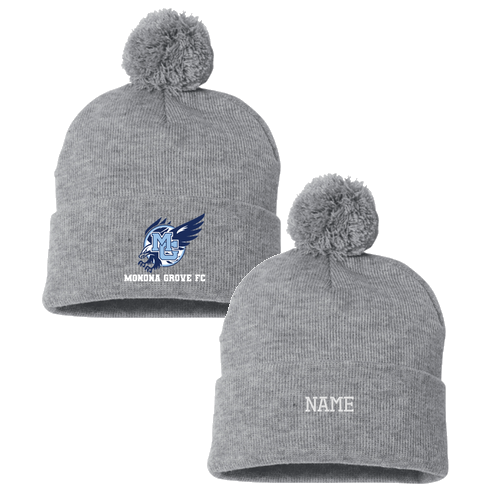 Sportsman Pom Pom Knit Hat -- Heather Grey