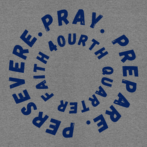 Pray. Prepare. Persevere. Quarter Zip -- Vintage Heather