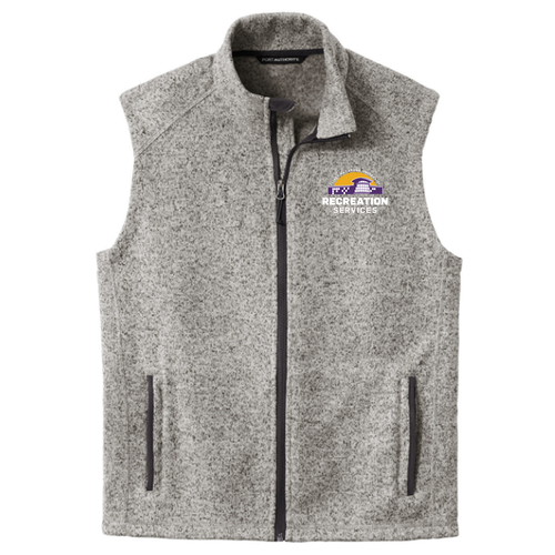 Port Authority Sweater Fleece Vest -- Grey Heather