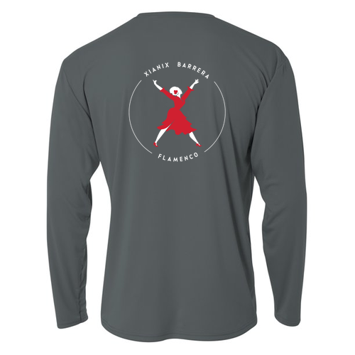 XBF Mens Longsleeve Performance Cooling T-Shirt -- Graphite