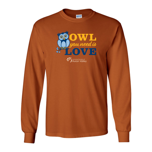 Gildan Ultra Cotton Longsleeve Basic T-Shirt -- Texas Orange