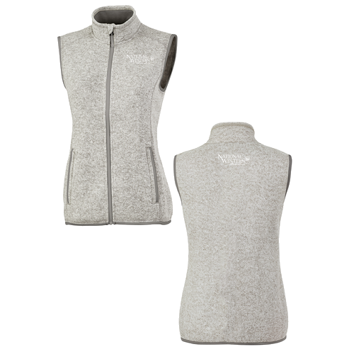 Charles River Womens Pacific Heathered Vest -- Light Grey Heather