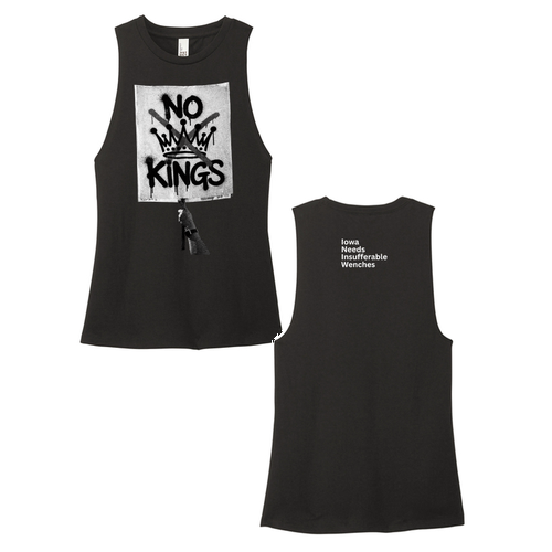 District Women's Perfect Tri Muscle Tank -- Black