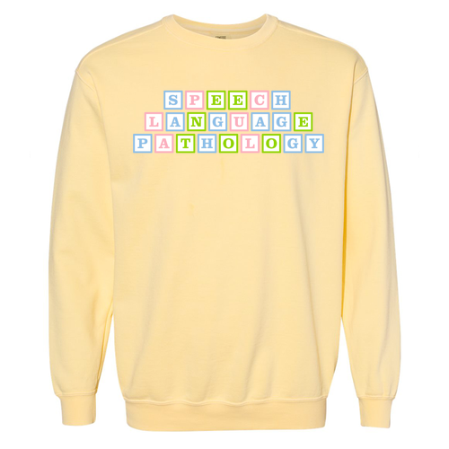 Comfort Colors Adult Crewneck Sweatshirt -- Butter