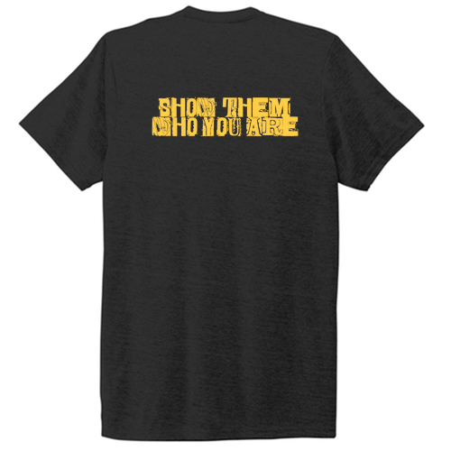 Allmade Unisex Tri-Blend Tee (Show Them) -- Deep Black