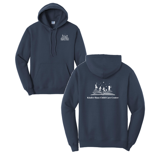 Port and Company Core Fleece Pullover Hooded Sweatshirt Navy