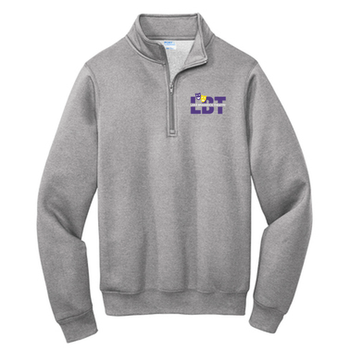 Port and Company Core Fleece Quarter-Zip Pullover Sweatshirt -- Athletic Heather